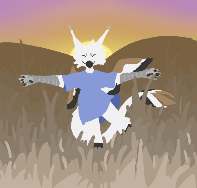 griffin in le grass