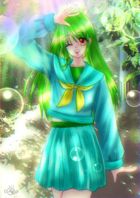 南萌様の素敵神線画塗らせて頂きました♡