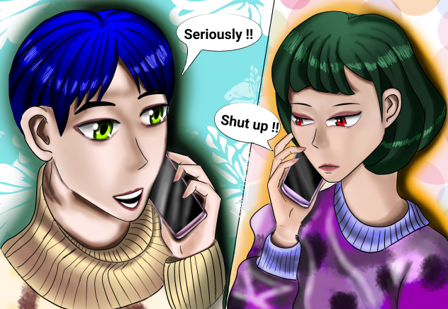 not so lovey dovey  couple