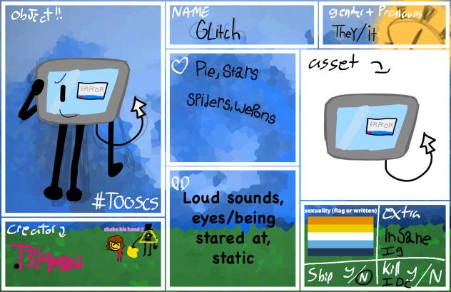 TOOS character sheet