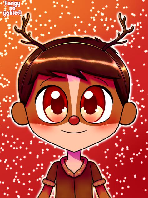 my oc reindeer hangy no yokie Chrisman