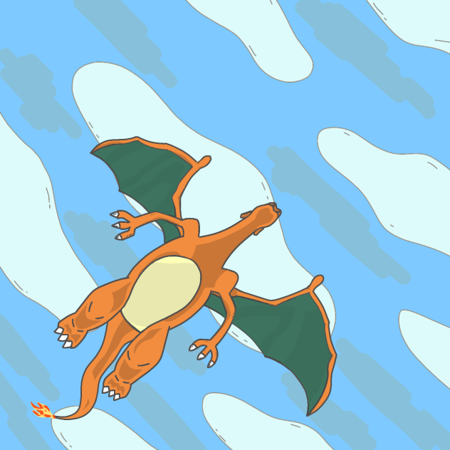 そらをとぶリザードン Ibispaint