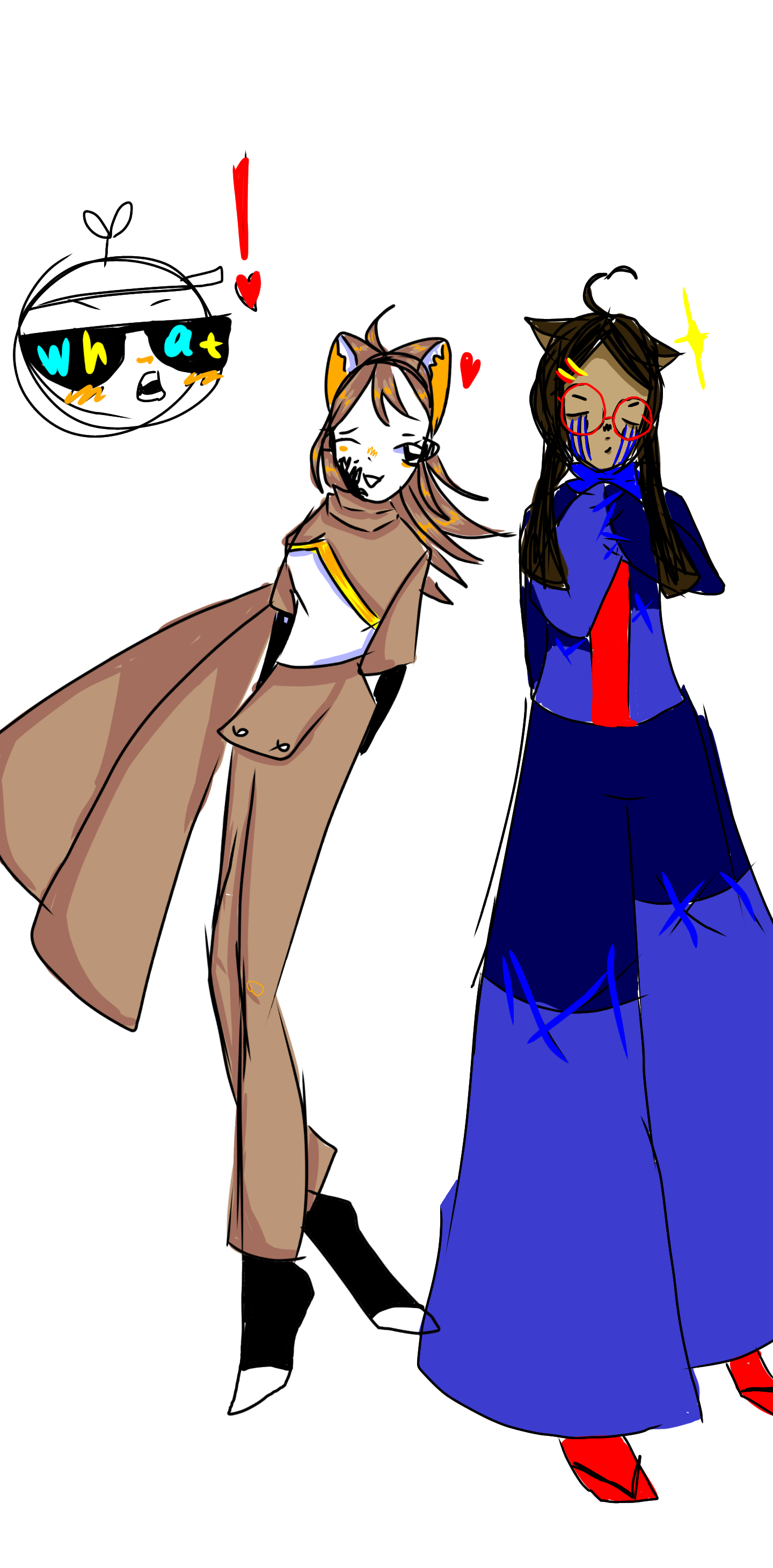 ink sans and error sans fem hum (sorry) - ibisPaint