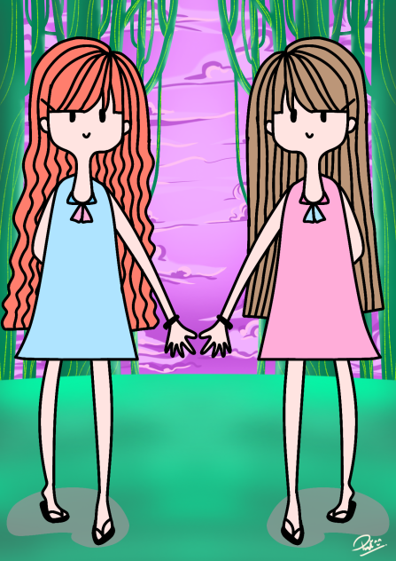 Twin girl