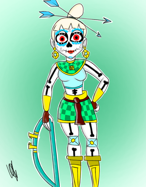 chimi maya and the three 💛💀🧡🕯️