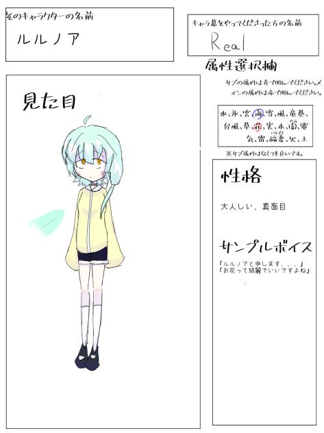 おひさのキャラ募