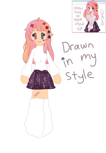 Drawing this picture in my style!