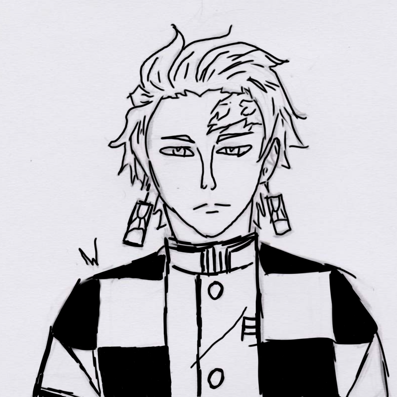 Demon Slayer In Sketched Form IbisPaint