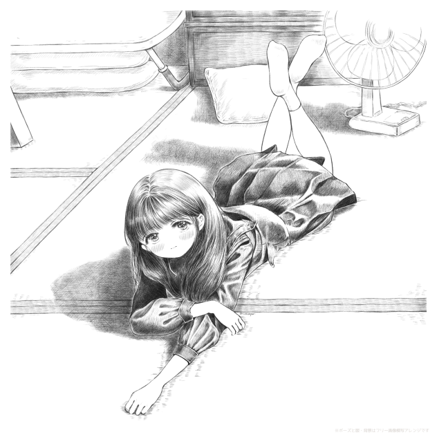 うたたね寝起き明日ちゃん。