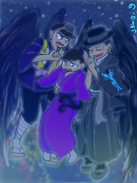 悪魔と烏の猫取り合い