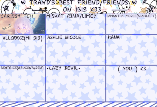 Trand bff or friend on ibis
