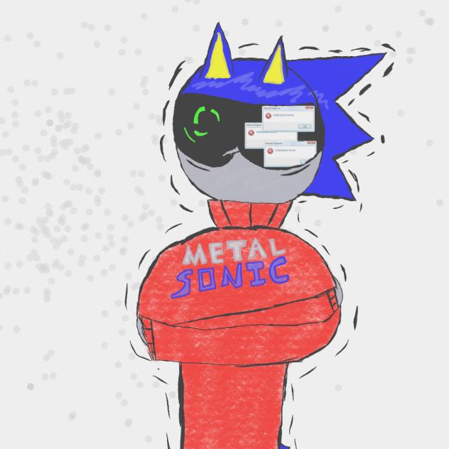 Metal Sonic In The Snow