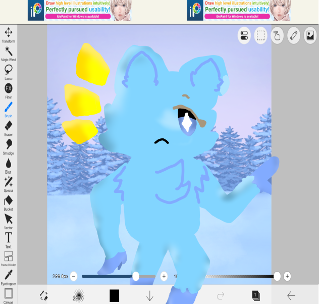 My art is hiding me!