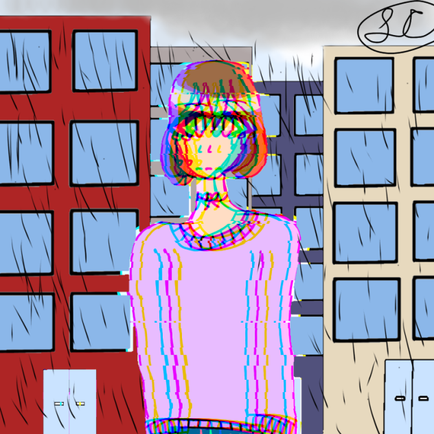 Girl Crying in Rain - Old and Lazy