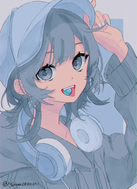 フリー線画　女の子