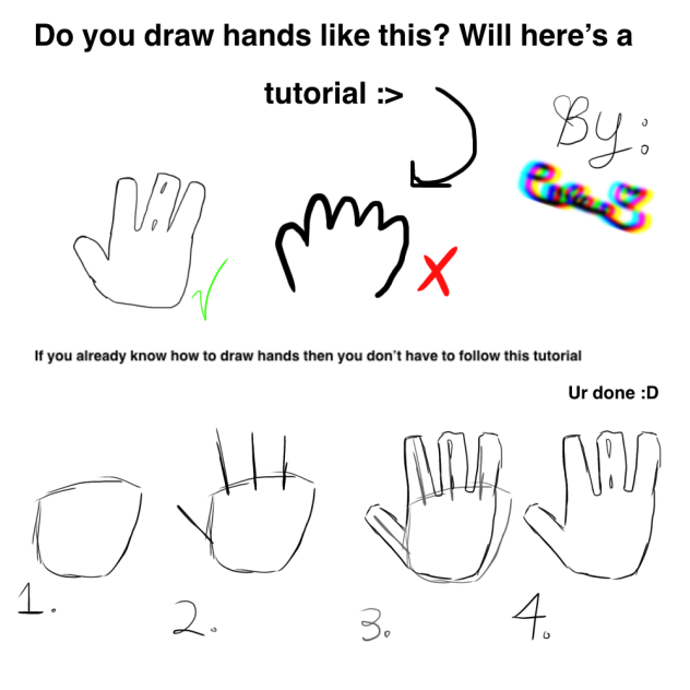 Hand tutorial✋