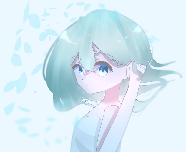 風に靡く