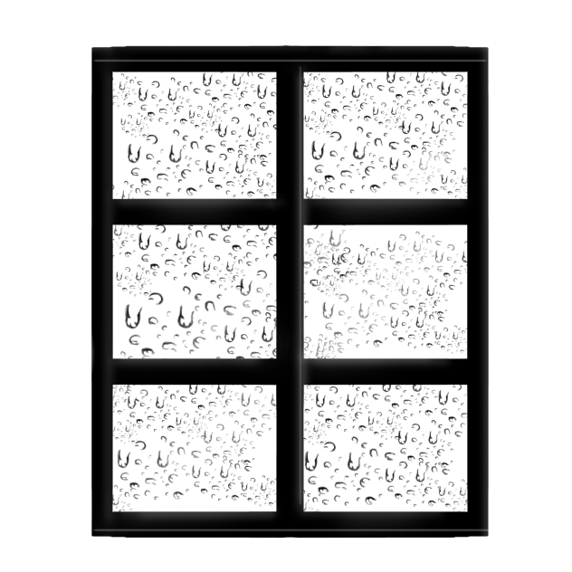 Rain drops on window