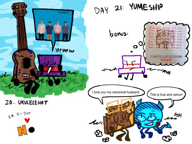 RJCMPREG doodlecember 20, 21, 23