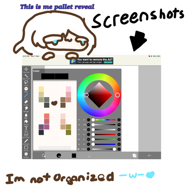 Ma colour pallet reveal 👁👄💧👁 - ibisPaint