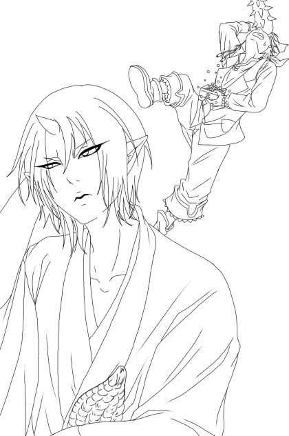 【線画】節分#鬼灯の冷徹