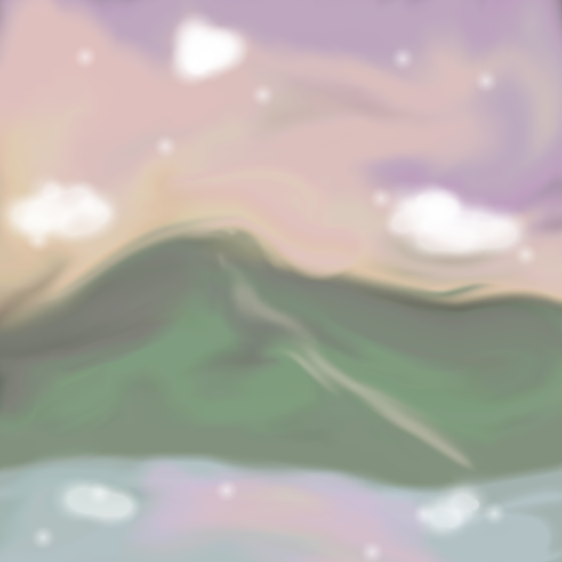 Sunset mountain - ibisPaint