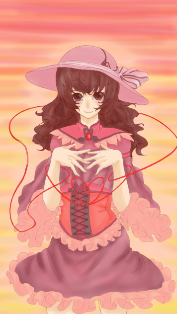 ふわふわピンク少女