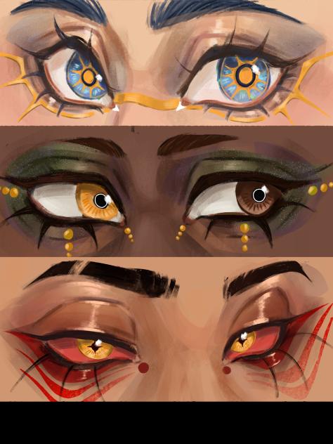 some quick eyes sketches