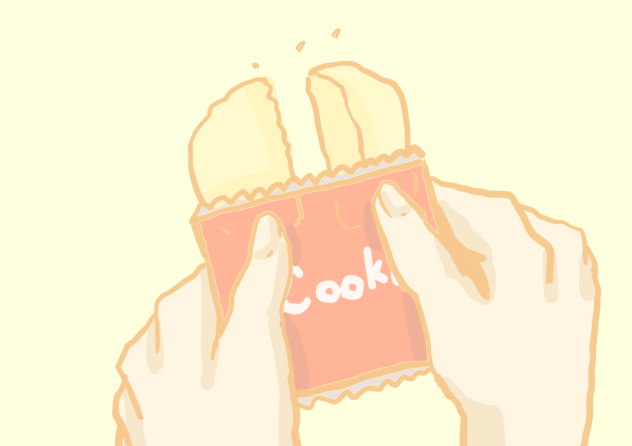 半分っこ！