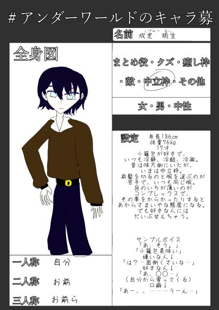 キャラ募集参加！