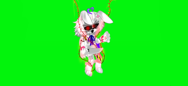 Vanny hanging in lights