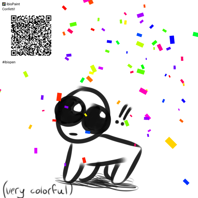 Confetti brush! ibisPaint