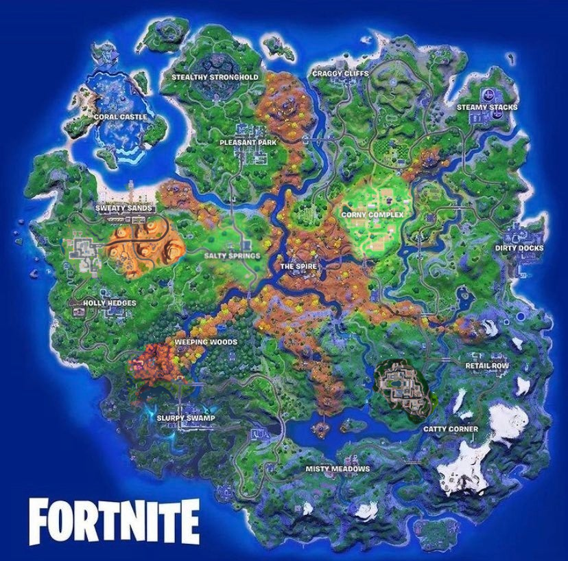 Fortnite Map Concept - ibisPaint