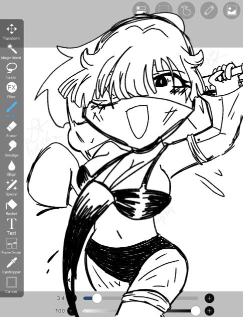 silly oc drawing