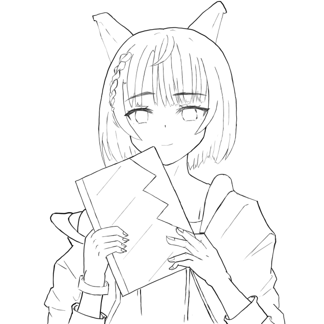 【線画】みお日記