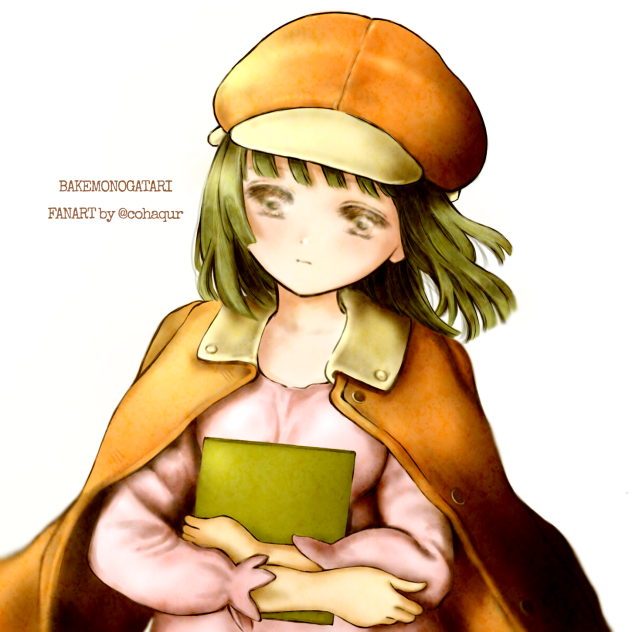 化物語　千石撫子ちゃんファンアートイラスト。