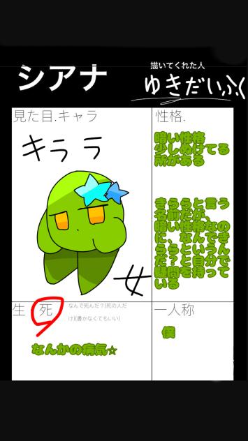 シアナ　キャラ募