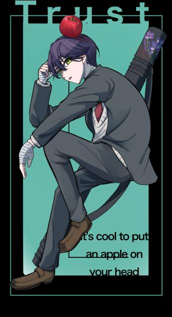 Apple on the head