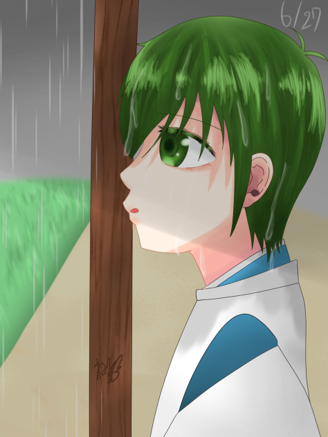 今日はあいにくの雨