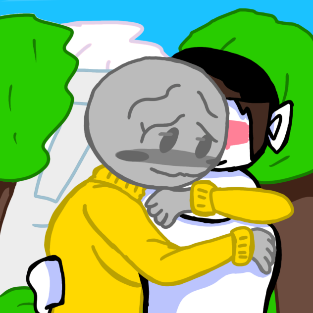 Hugging...