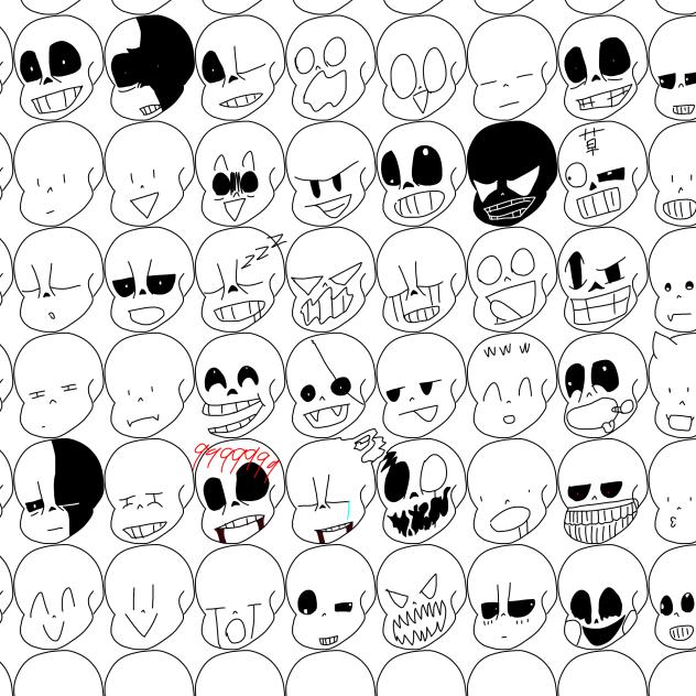 いろんなサンズの顔ヤァ