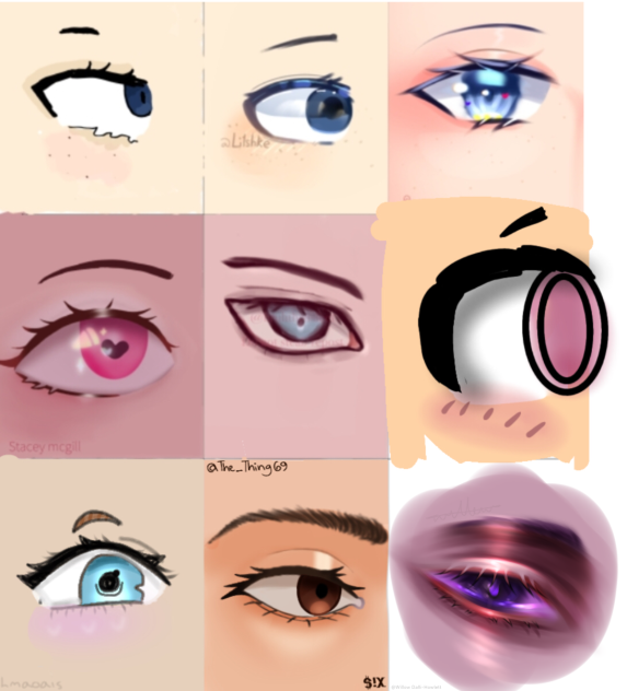 How do u draw realistic eyes collab