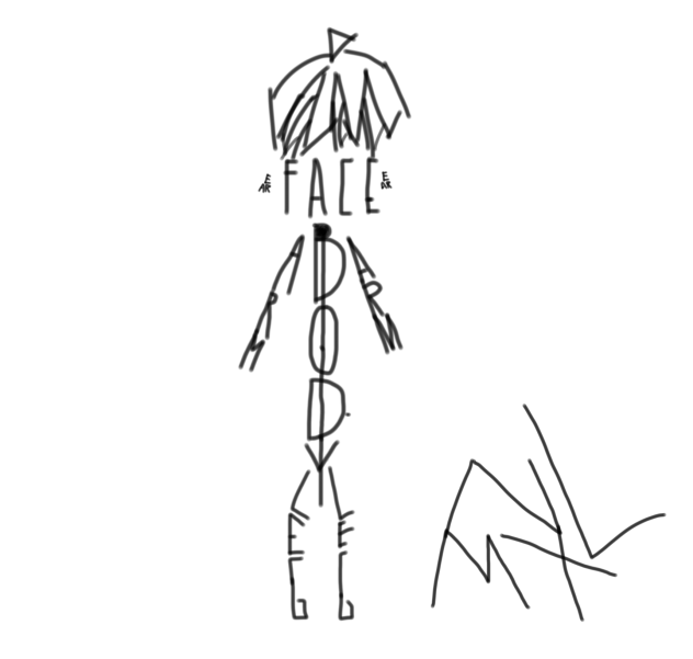 人描けません。