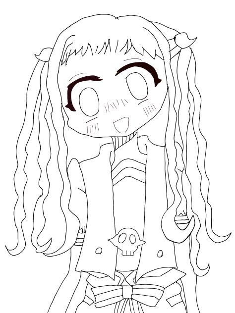 寧々ちゃん　線画