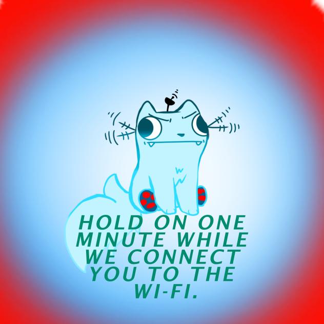 Connecting to the WIFI be like