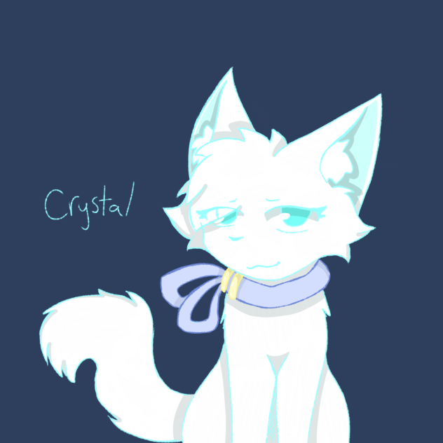 Crystal the white cat