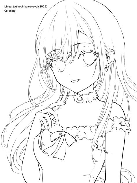 アメジストスター(ぬりえ)