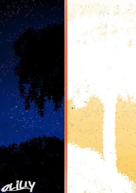 simple starry sky - ibisPaint