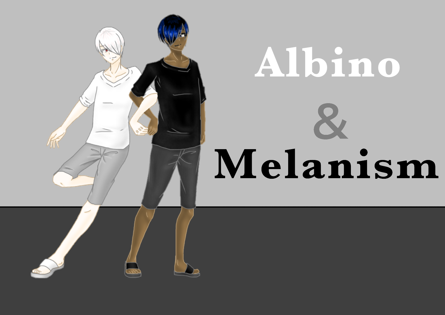 アルビノとメラニズム Ibispaint