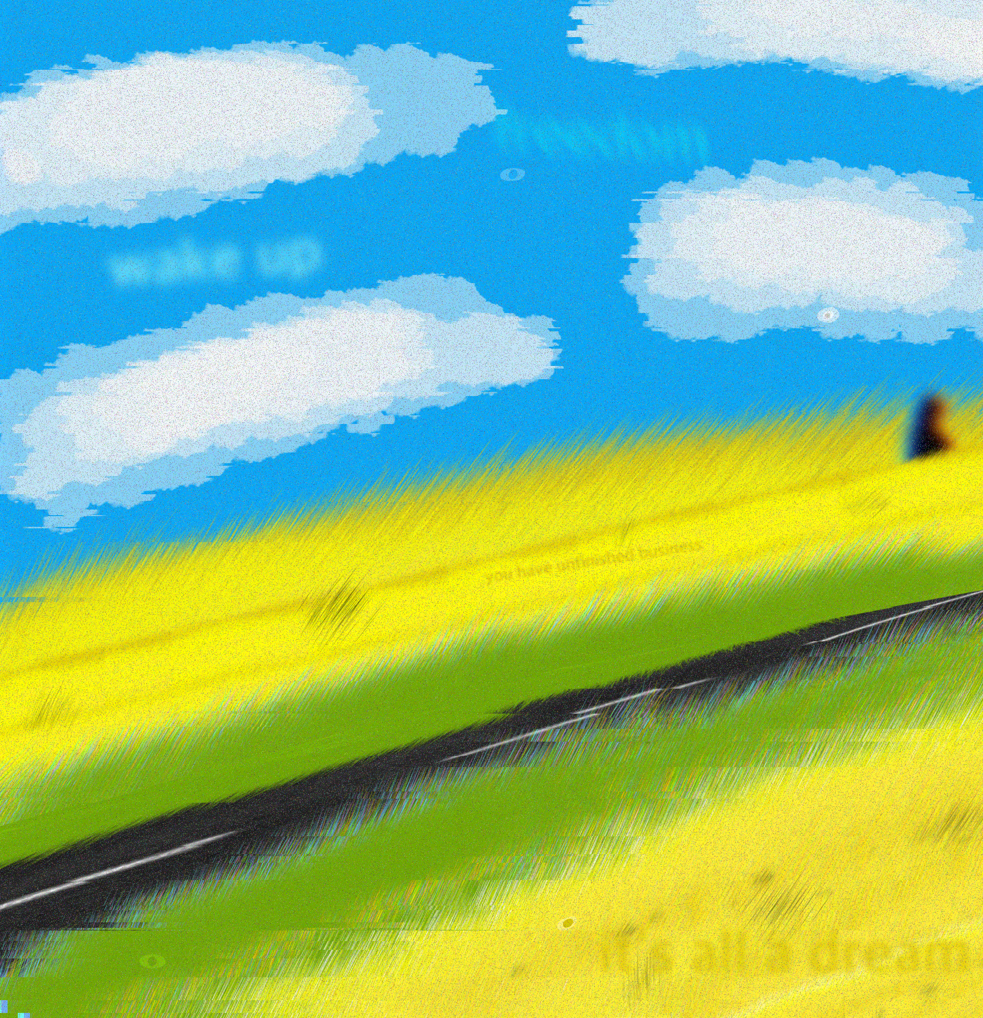 the peaceful road trip - ibisPaint